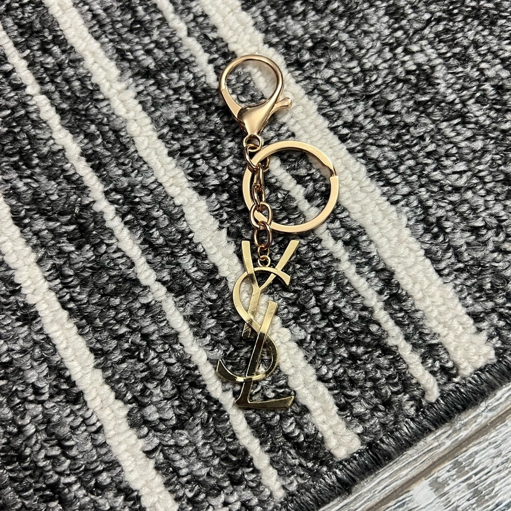 Yves Saint Laurent Gold Keychain Purse Charm